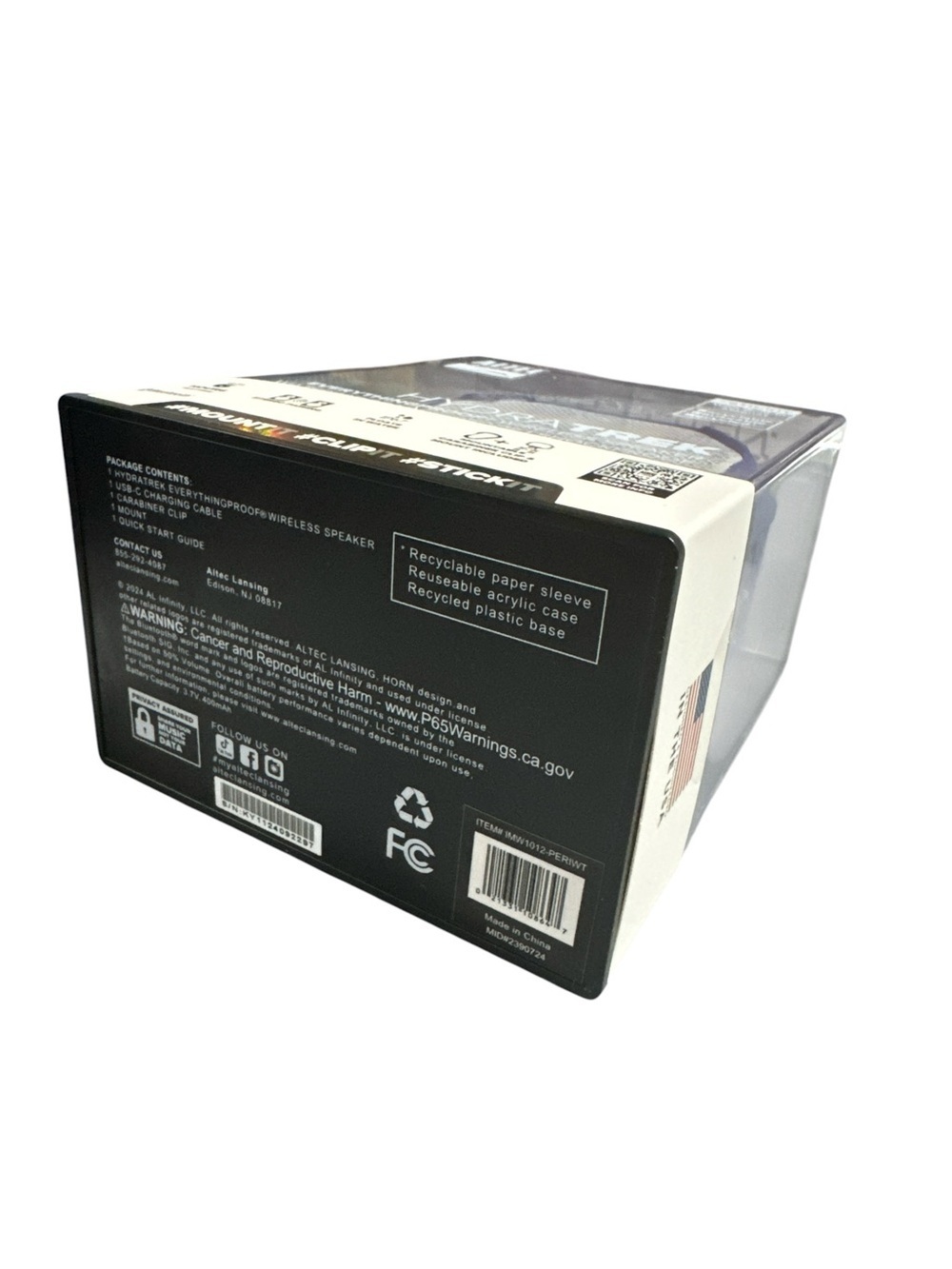 Altec Lansing HydraTrek Bluetooth Speaker Waterproof Dustproof Shockproof - NWB - Picture 6 of 10